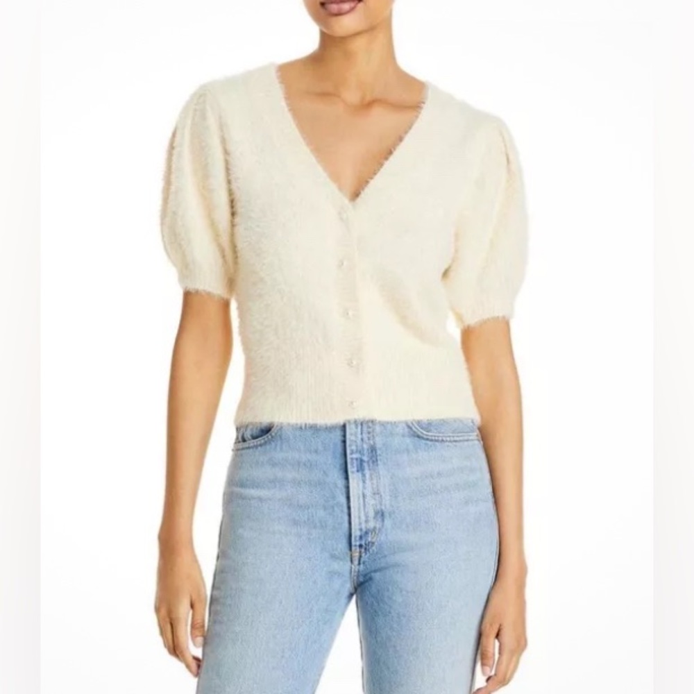Anthropologie x ASTR the Label, Alba puff sleeve cardigan